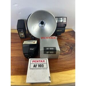 Lot Of Canon speedlite 277t VtgFlash, Vivitar Auto‎ 200, Pentax AF 160, Brownie